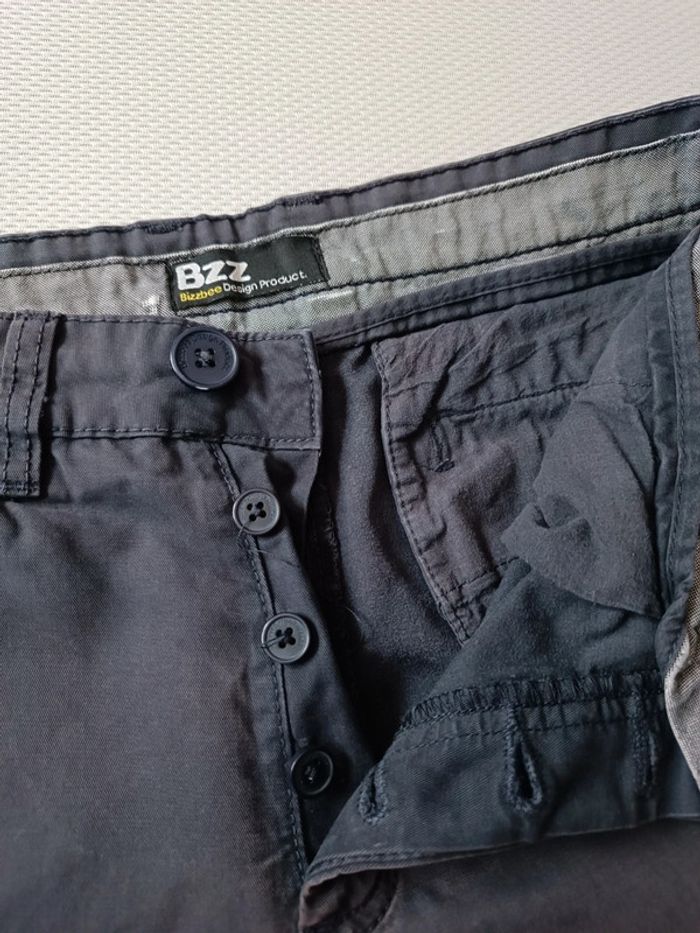 Bermuda chino Bizzbee bleu marine 36 - photo numéro 2