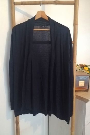 Long gilet bleu Marine