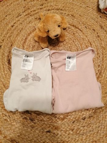 Lot de 2 body manches longues 12M