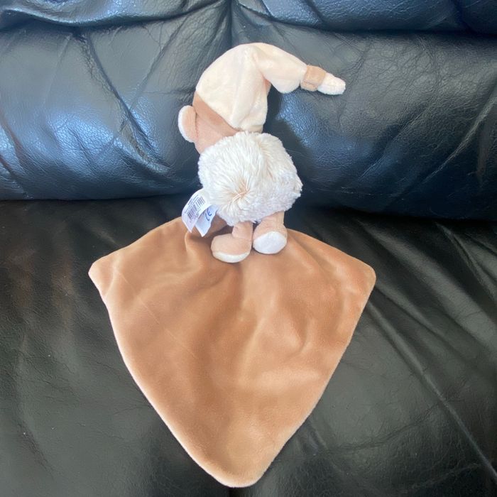 Baby'Nat - Les Lumilunes - Doudou mouchoir ours marron étoile 25 cm - photo numéro 2