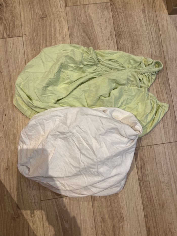 Lot de 2 draps housse