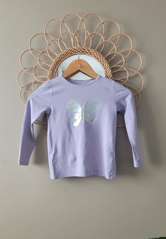 Haut manches longues violet h&m 4 ans neuf