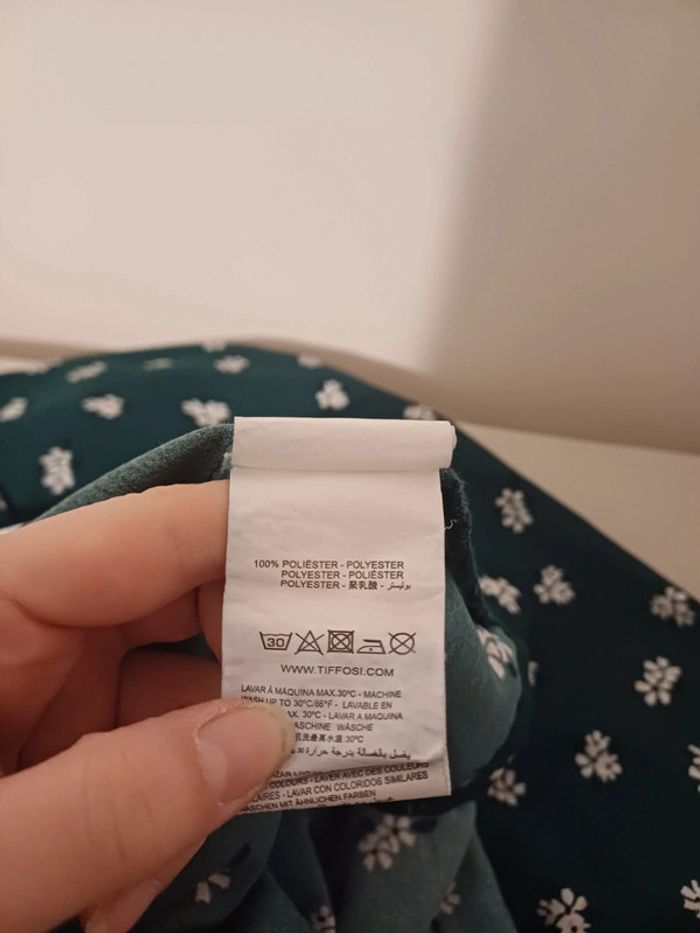 Robe verte foncée Fleurie Tiffosi taille L/XL 40/42 - photo numéro 13