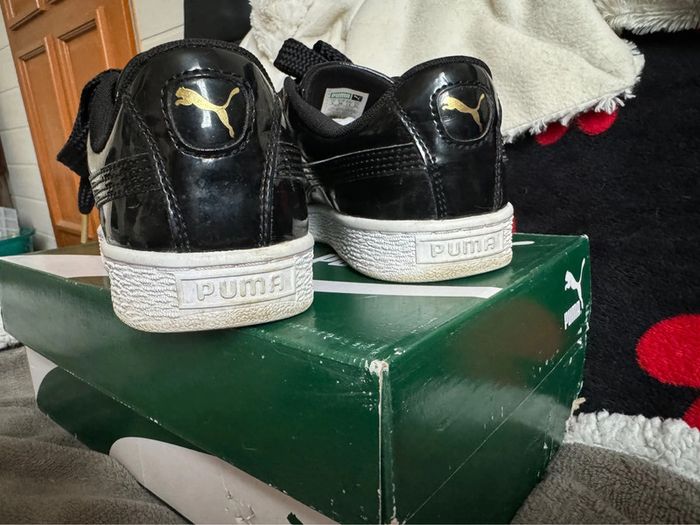 Basket puma noire laquée - photo numéro 3