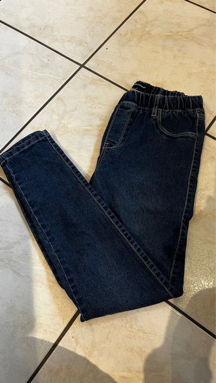 Jeans fille taille élastique jeeging