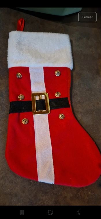 Chaussette de Noël clochettes