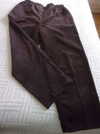 pantalon taille élastiquée velours taille 3