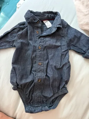 Body fin en jean 9 mois