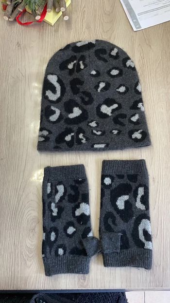 Ensemble Bonnet/mitaine adulte taille unique