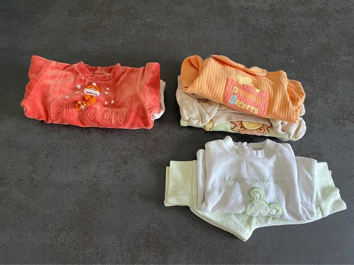 Lot pyjama bébé mixte 1 mois - photo numéro 15