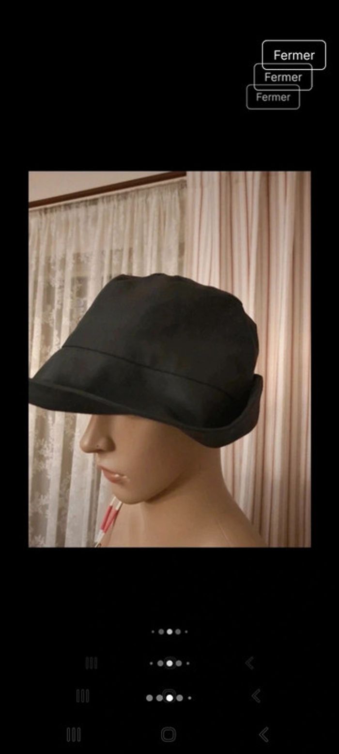 Jolie Chapeau femme noir Andres taille M 58cm - photo numéro 3