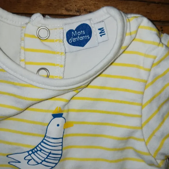 2 robes 👗 body bébé taille 1mois absorba - photo numéro 4