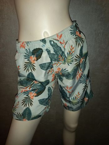short de bain tropical kiabi taille S