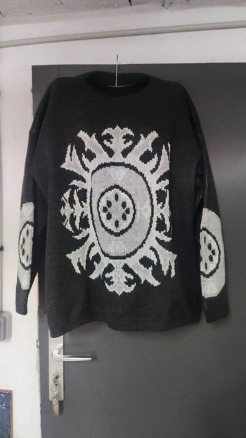 Pull hiver gris  taille unique