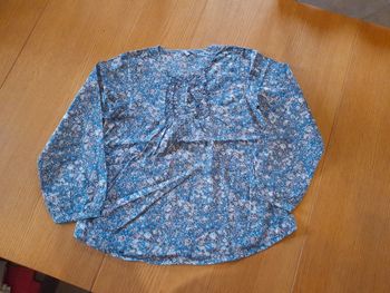 Blouse légère fille fleuri 8 ans