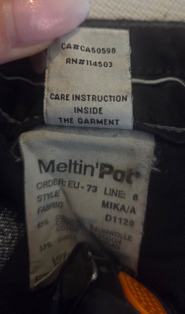 MELTIN'POT MIKA/A W27 L32 – JEAN BLEU FILS ARGENT – MODÈLE RARE - photo numéro 7