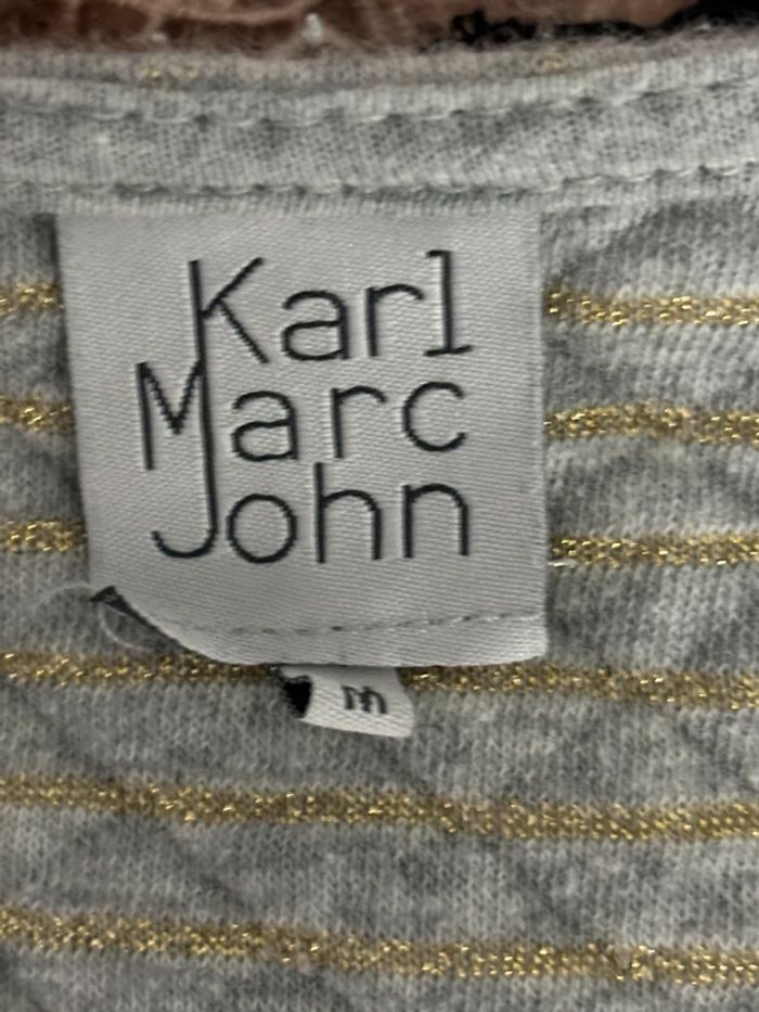 Robe Karl Marc John Grise avec fils dorés - photo numéro 5