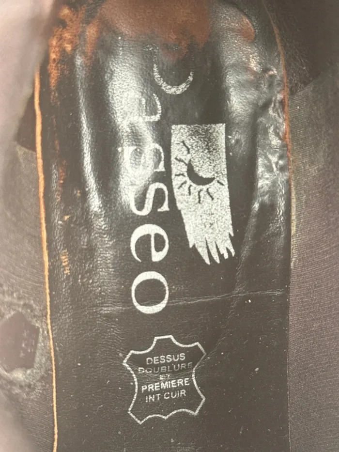 Botte en vrai cuir taille 36 - photo numéro 6