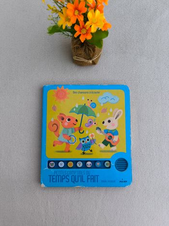 Livre musical Petites comptines du temps qu'il fait Milan