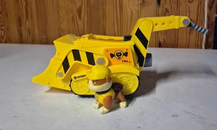 Véhicule de chantier transformable avec figurine ruben pat patrouille - photo numéro 6