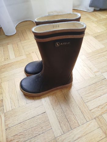Bottes noires aigle mixte pointure 27 