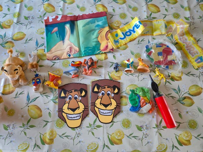 Lot decoration anniversaire Roi lion - photo numéro 5