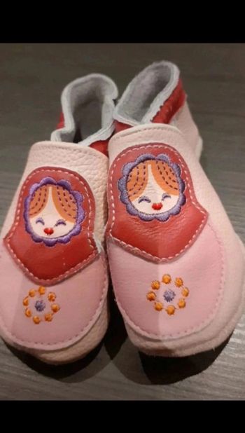chausson en cuir