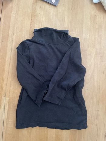 Tee shirt manche longue col roulé 9 mois kiabi