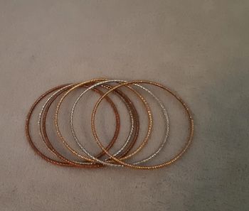Lot de 6 bracelets métalliques fille kiabi neufs