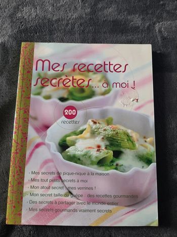 livre cuisine Mes recettes secrètes
