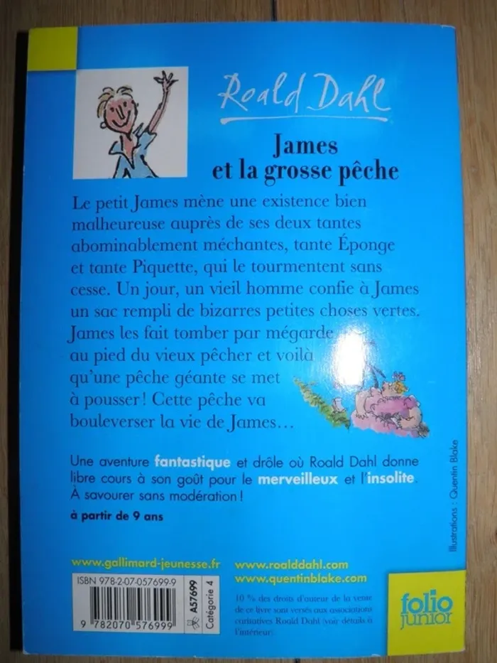 James et la grosse pêche(Roald Dahl) quasi NEUF - photo numéro 2
