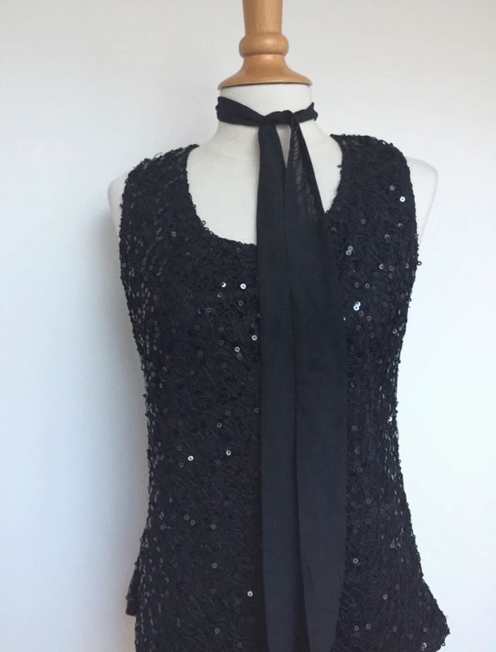 Top à sequins Jacqueline Riu T 42 - photo numéro 3