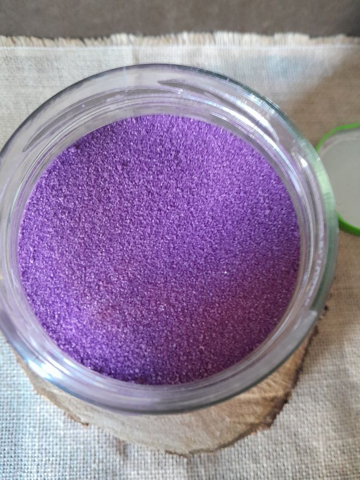 Sable violet pour décoration - photo numéro 2