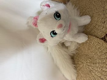  Peluche chat blanc Marie Les Aristochat longue queue DISNEY 35  cm env. avec une queue de 1 m