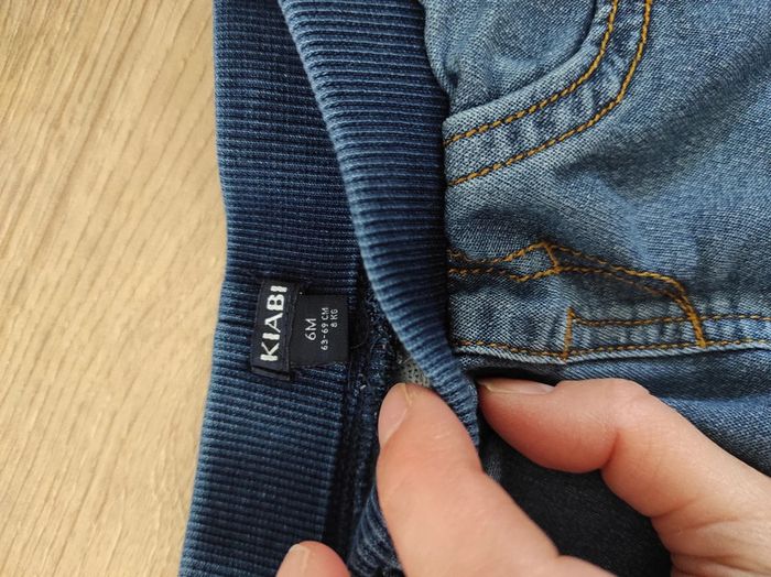 Lot de deux jeans 6 mois - photo numéro 2