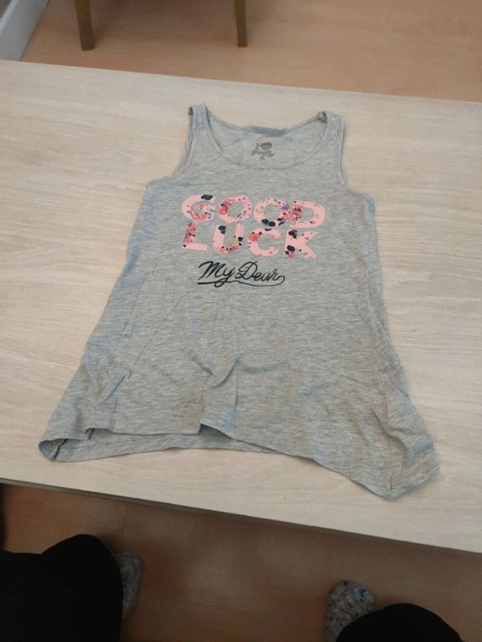 Débardeur gris good Luck firefly 8 ans