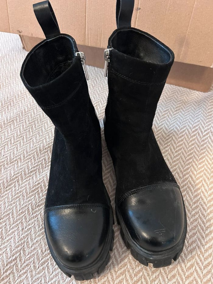 Bottines effet daim taille 38 - photo numéro 3