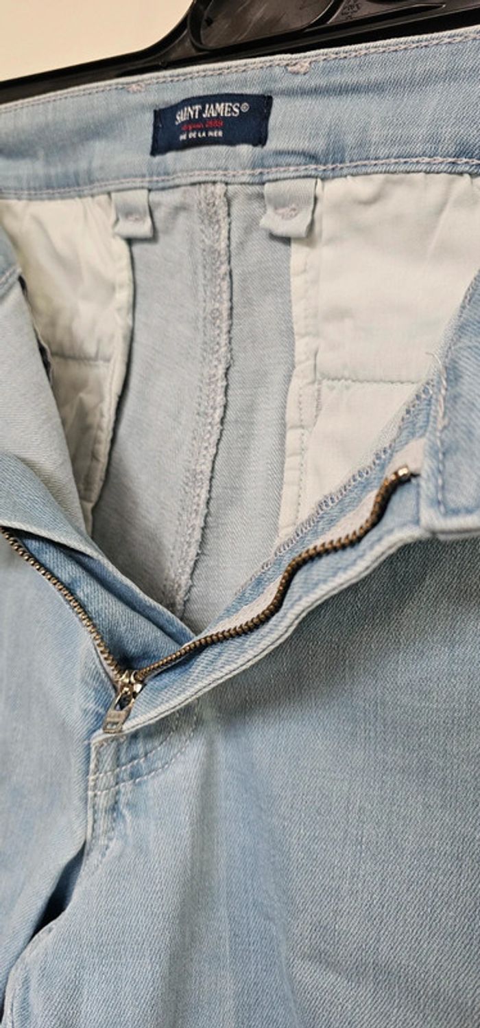 Short Bermuda Jeans Coton Elasthane Saint James Taille 42 - photo numéro 2