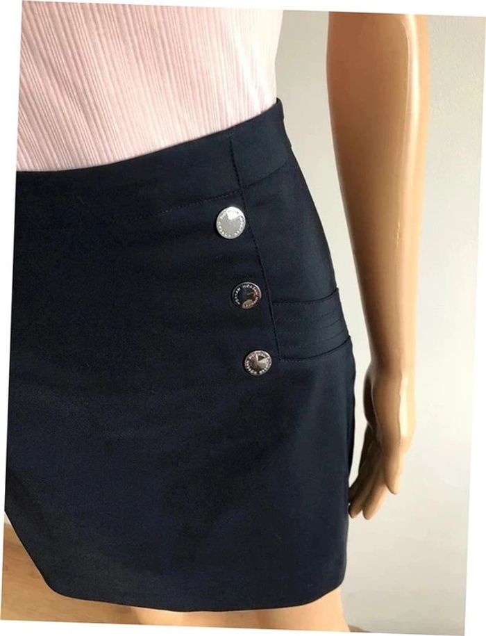 Jupe bleue marine neuve Morgan taille 40 (taille petit) - photo numéro 6