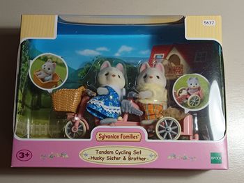 Figurines Sylvanian Families + Vélo tandem