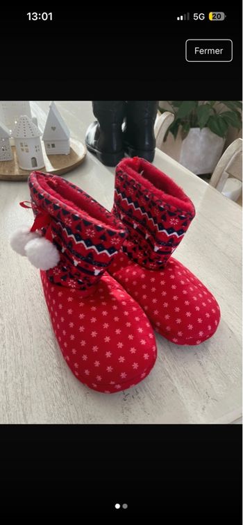 Pantoufles de Noël 