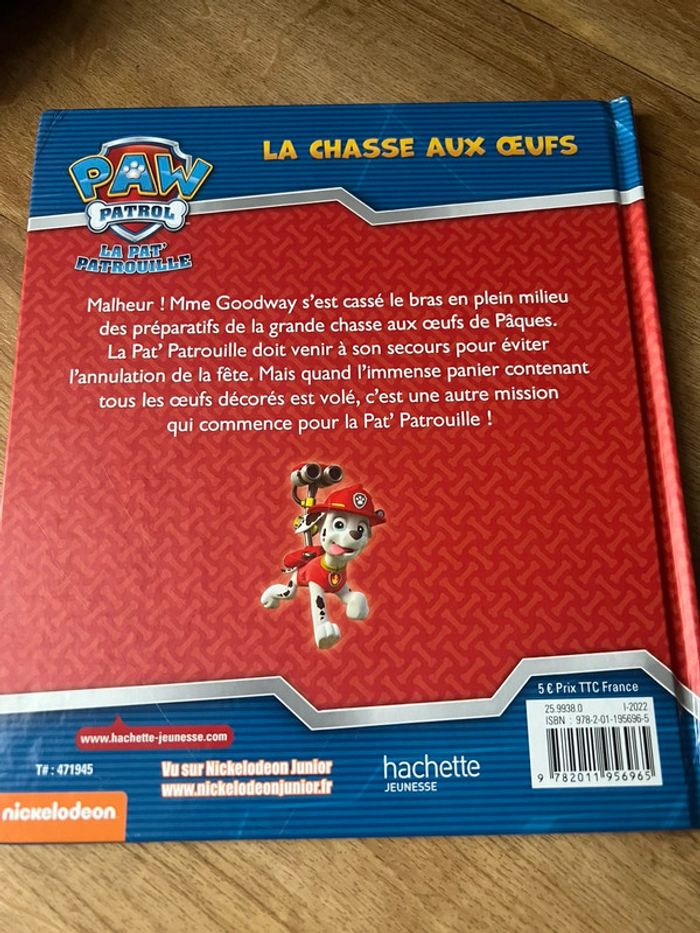Livre Paw Patrol la chasse aux œufs - photo numéro 2
