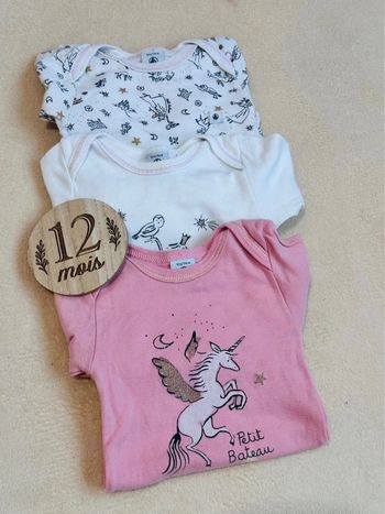 Lot 3  bodies petit bateau