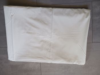 drap housse blanc pour lit 2 pers pur coton