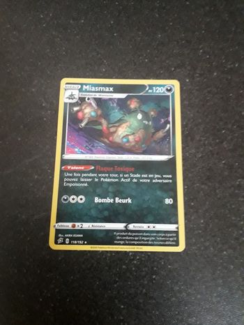 Miasmax carte Pokémon neuve