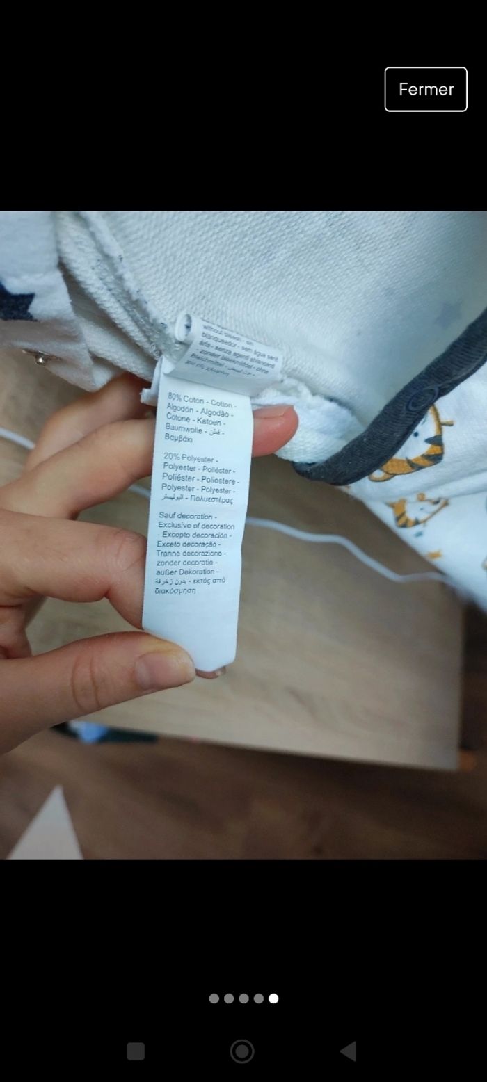 Pyjama léger Orchestra 12 mois - photo numéro 5