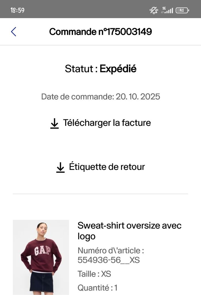 Sweat Gap neuf - photo numéro 4