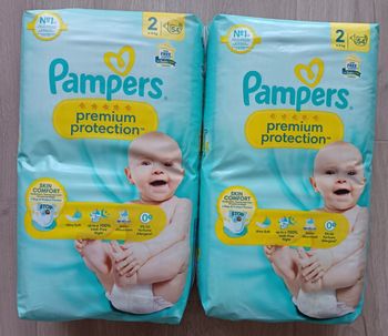 108 Couches Pampers taille 2, de 4 à 8 kg