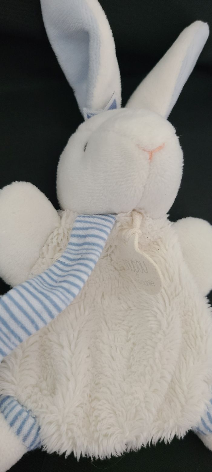 LAPIN MATELOT - DOUDOU AVEC ATTACHE TÉTINE - photo numéro 2