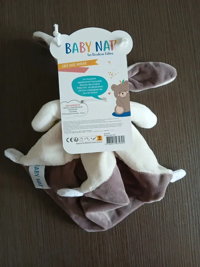 Doudou bébé baby nat 0 mois naissance - photo numéro 3